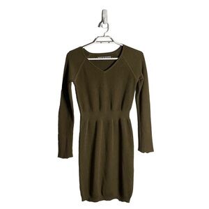 Andrew Marc Women's Casual Ribbed Knit Sweater Dress